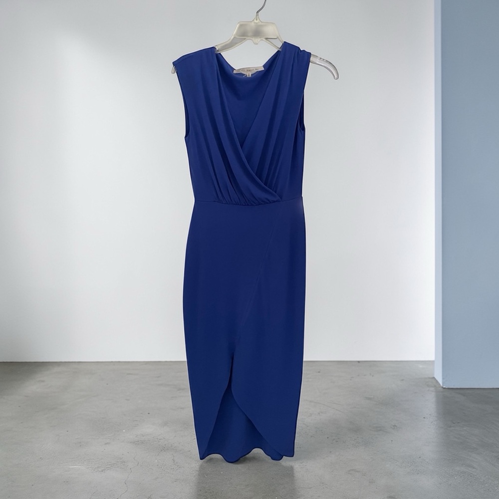 RACHEL Rachel Roy Vibrant Blue Midi‎ Dress Size Small